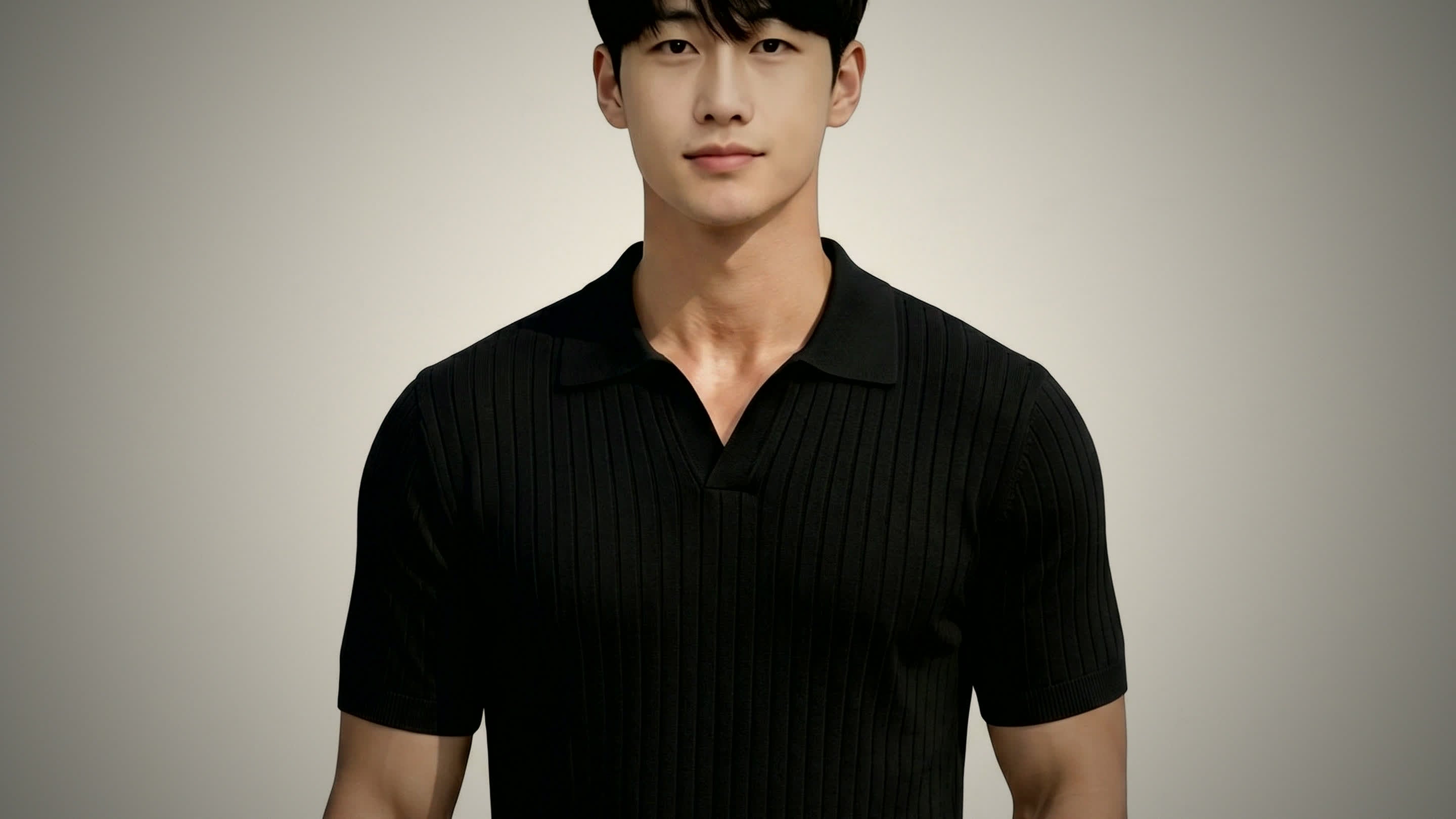 Vestano ribbed-knit polo hero